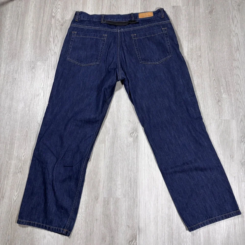 Iron Workers 10398 Mens Motorcycle Riding Jeans Blue Denim Straight Leg Size 40
